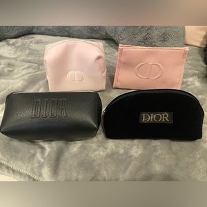 Small DIOR makeup bags